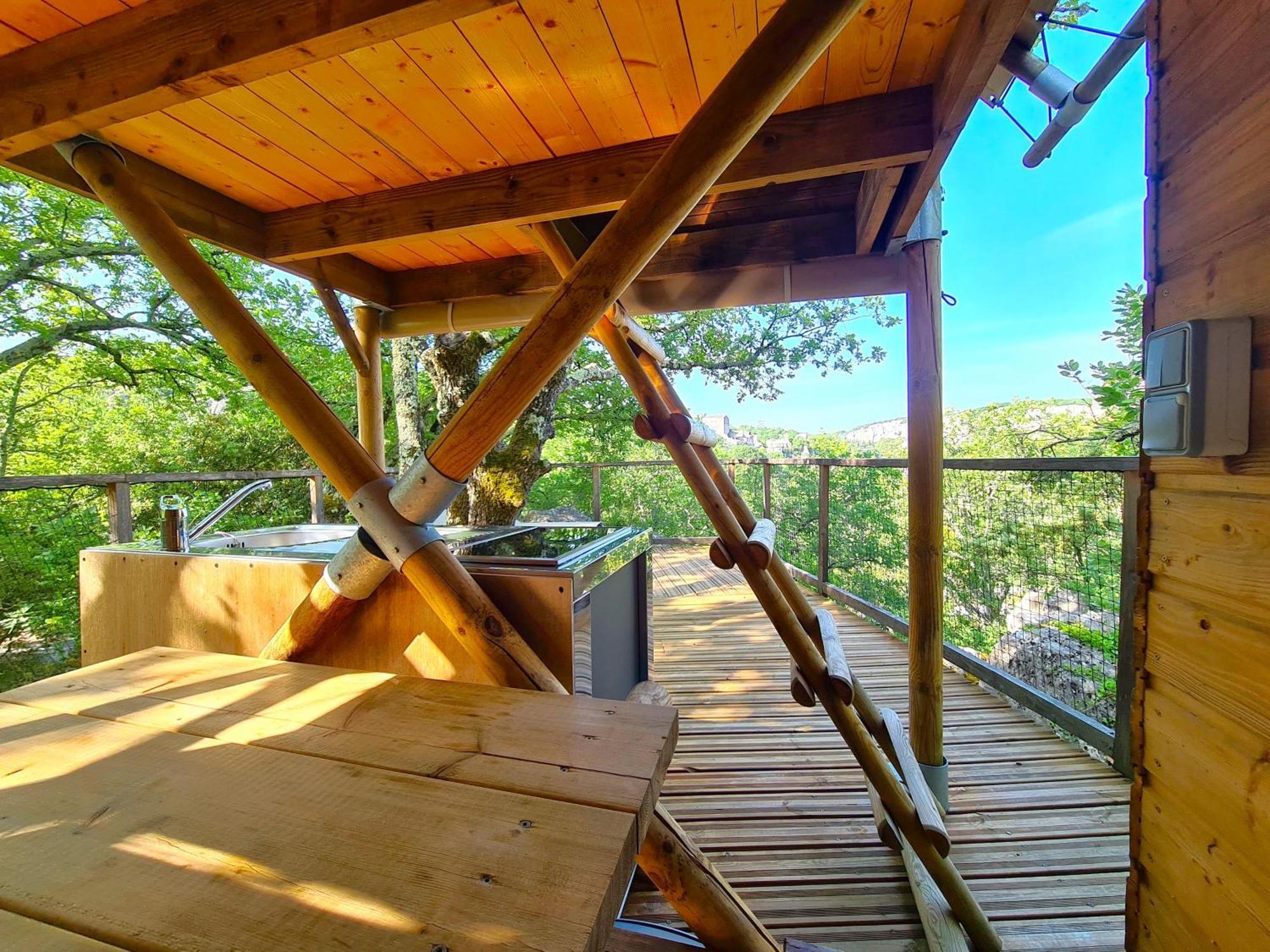 Cabanes Lodges Le Serviere Balazuc Exterior foto